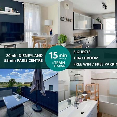 Le Chanteloupien - Appartement Pour 6 Proche Disneyland Paris Esterno foto